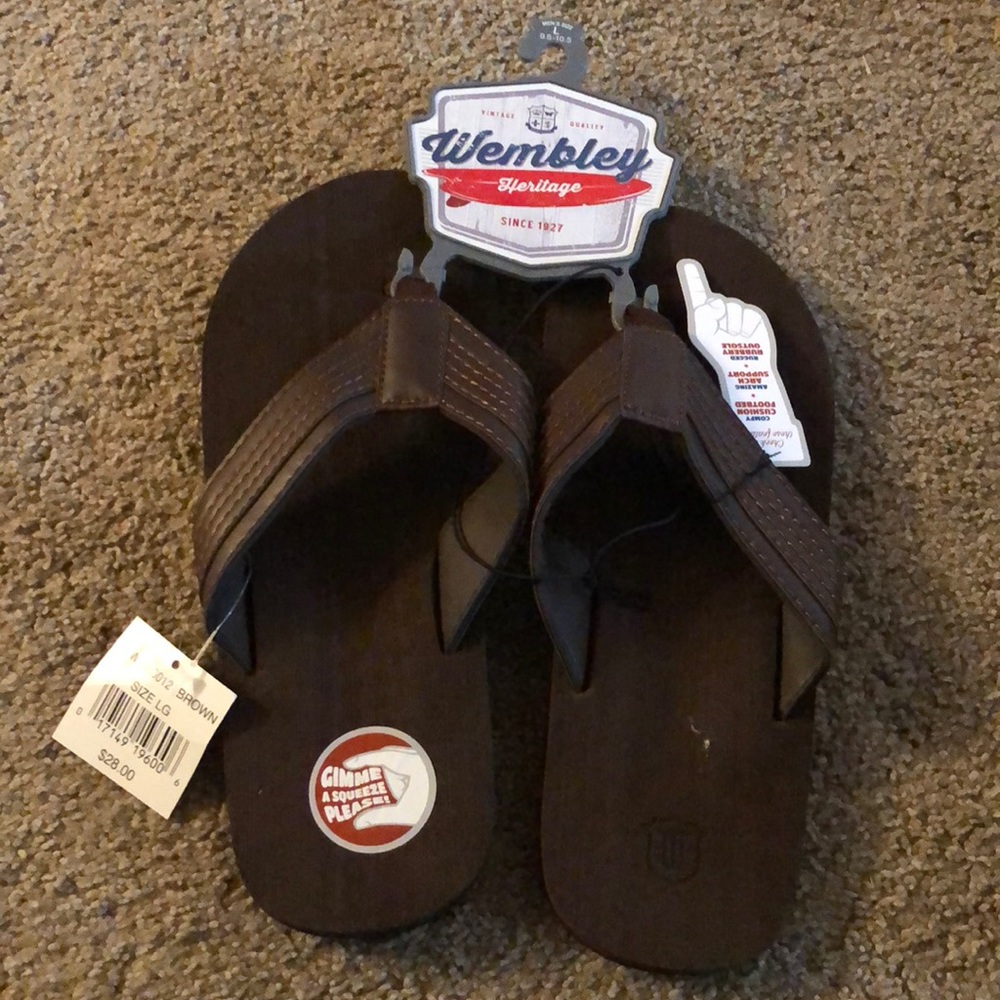 Brown Flip Flops